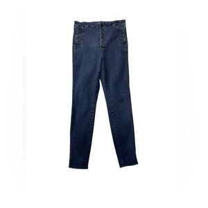 J Brand Button Detail Skinny Jeans Size 31